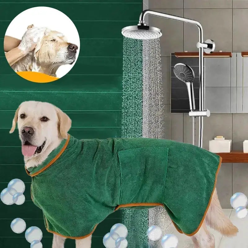 Microfiber Absorbent Pet Drying Coat - Nimitry