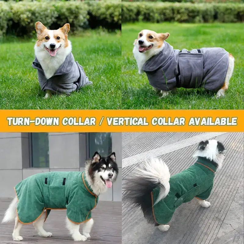 Microfiber Absorbent Pet Drying Coat - Nimitry