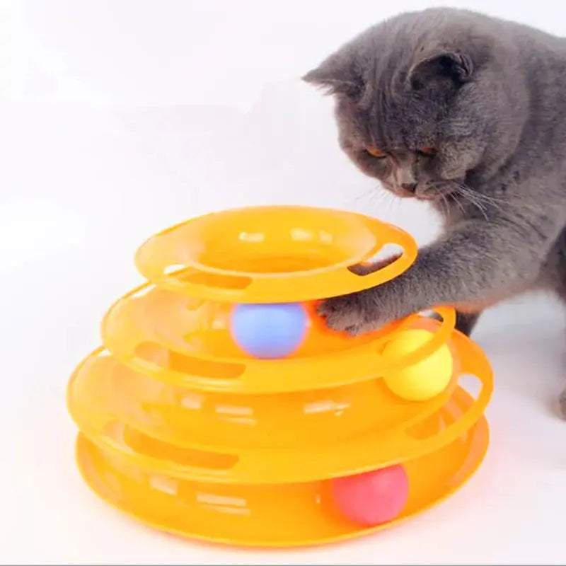 Cat toy Tower, Rolling Toy, Interactive Rotating Balls – Nimitry